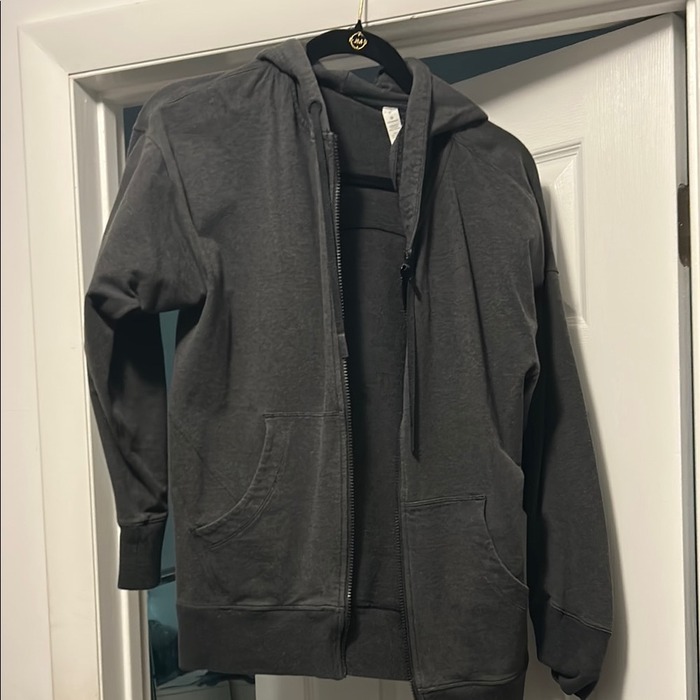 Dark gray/light black Lululemon Full Zip Oversized Sweatshirt